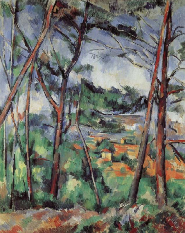 Paul Cezanne Lanscape near Aix-the Plain of the arc river France oil painting art